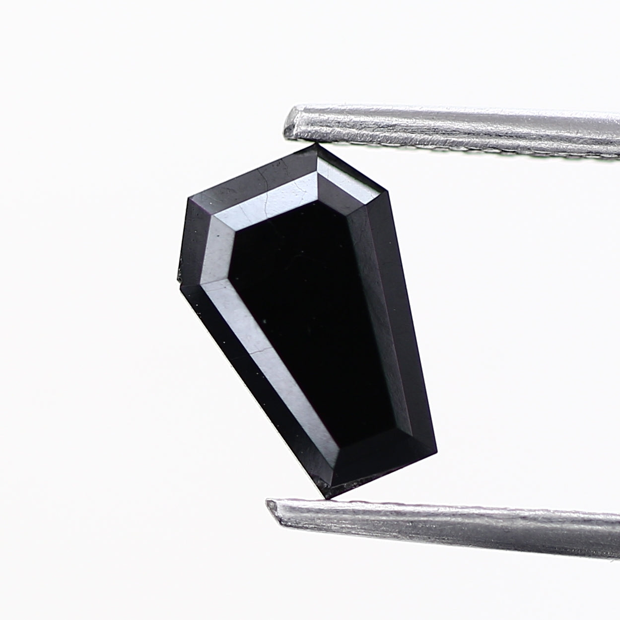 AAA Coffin Shape Fancy Black Natural Loose Diamond, 1.23 Carat